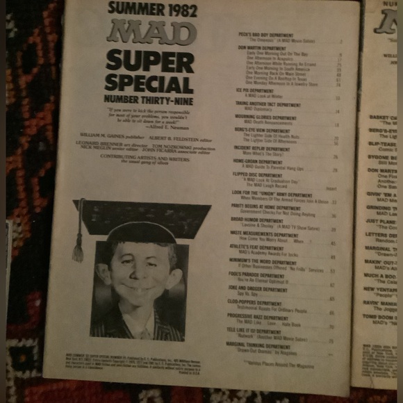 7 x Vintage 80’s MAD Magazines - Picture 6 of 8